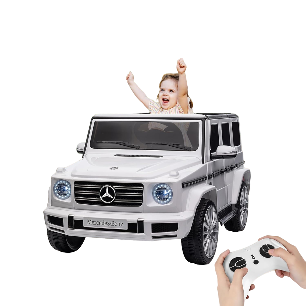 Mercedes-Benz - G500 Electric Ride-On Jeep - White