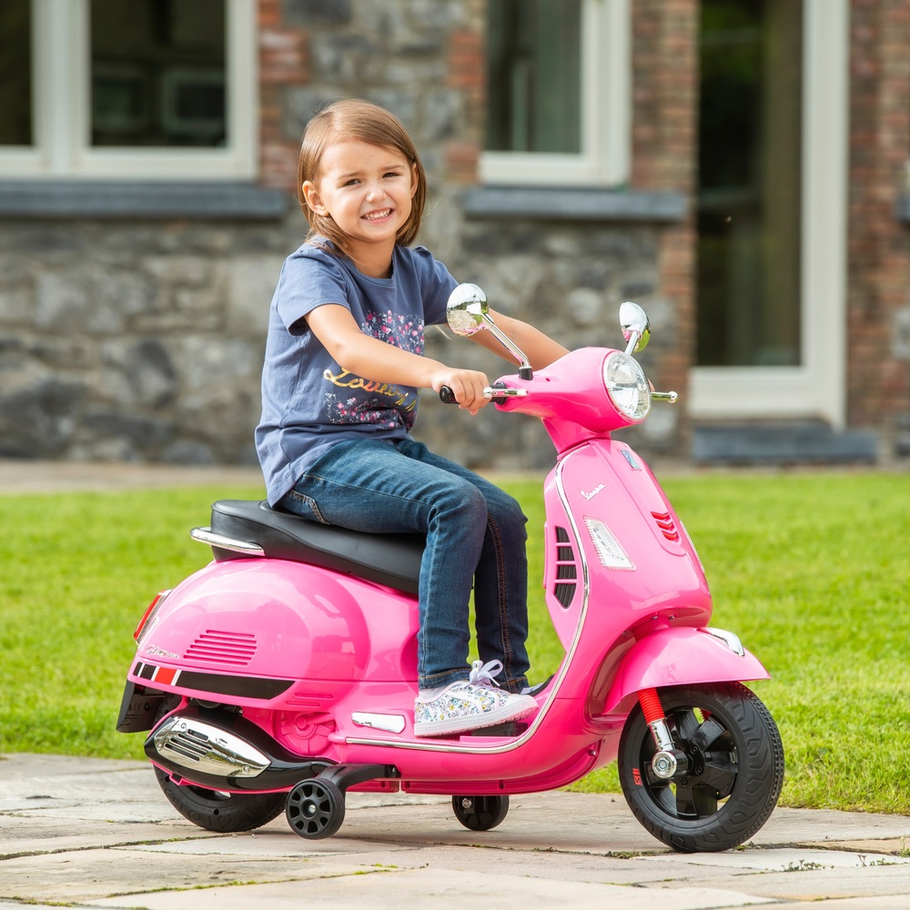 Pink electric ride on scooter best sale