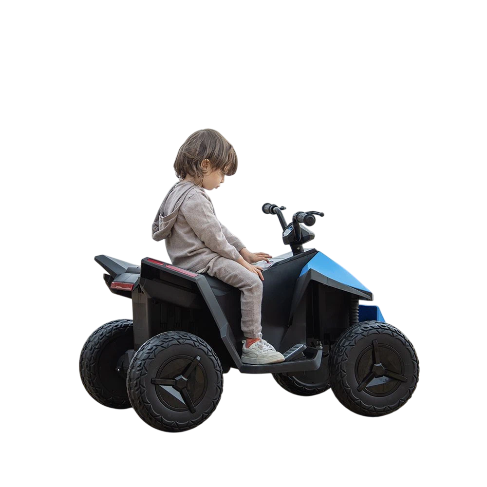 Amsham - Tesla Style Cyber Kids Ride-On ATV Quad Bike 12V - Blue