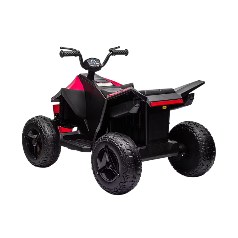 Amsham - Tesla Style Cyber Kids Ride-On ATV Quad Bike 12V - Red