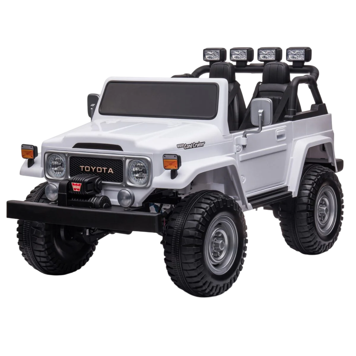 Toyota - Kids Remote Control Ride On Jeep - White - 24 V