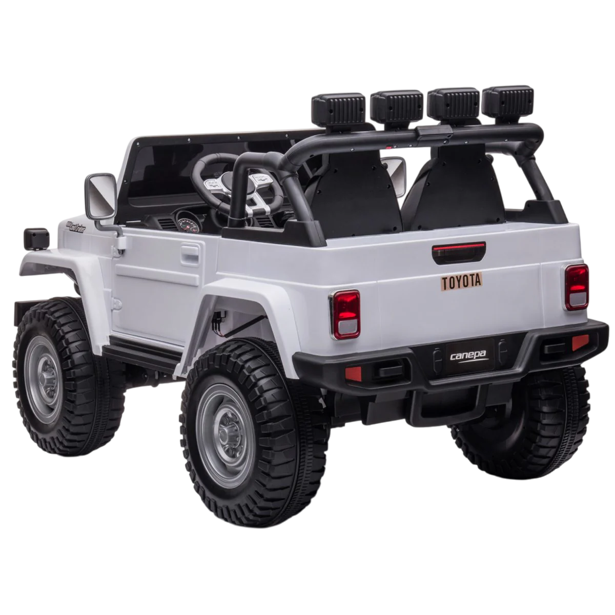 Toyota - Kids Remote Control Ride On Jeep - White - 24 V