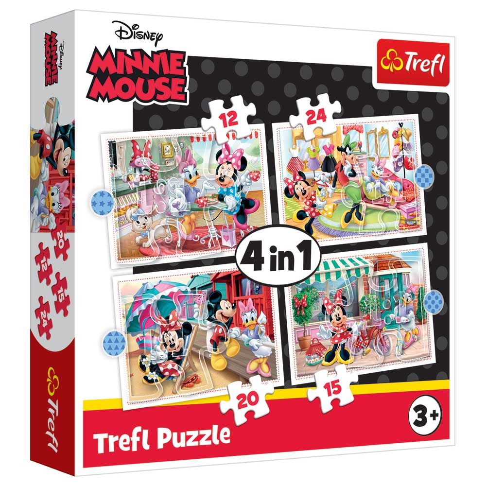 Minnie Mouse - 4-In-1 Minnie w/ Friends Puzzle - 71pcs