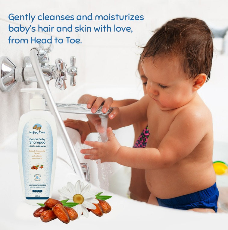 Nappy Time - Gentle Baby Shampoo W/ Dates & Chamomile Extract - 400ml