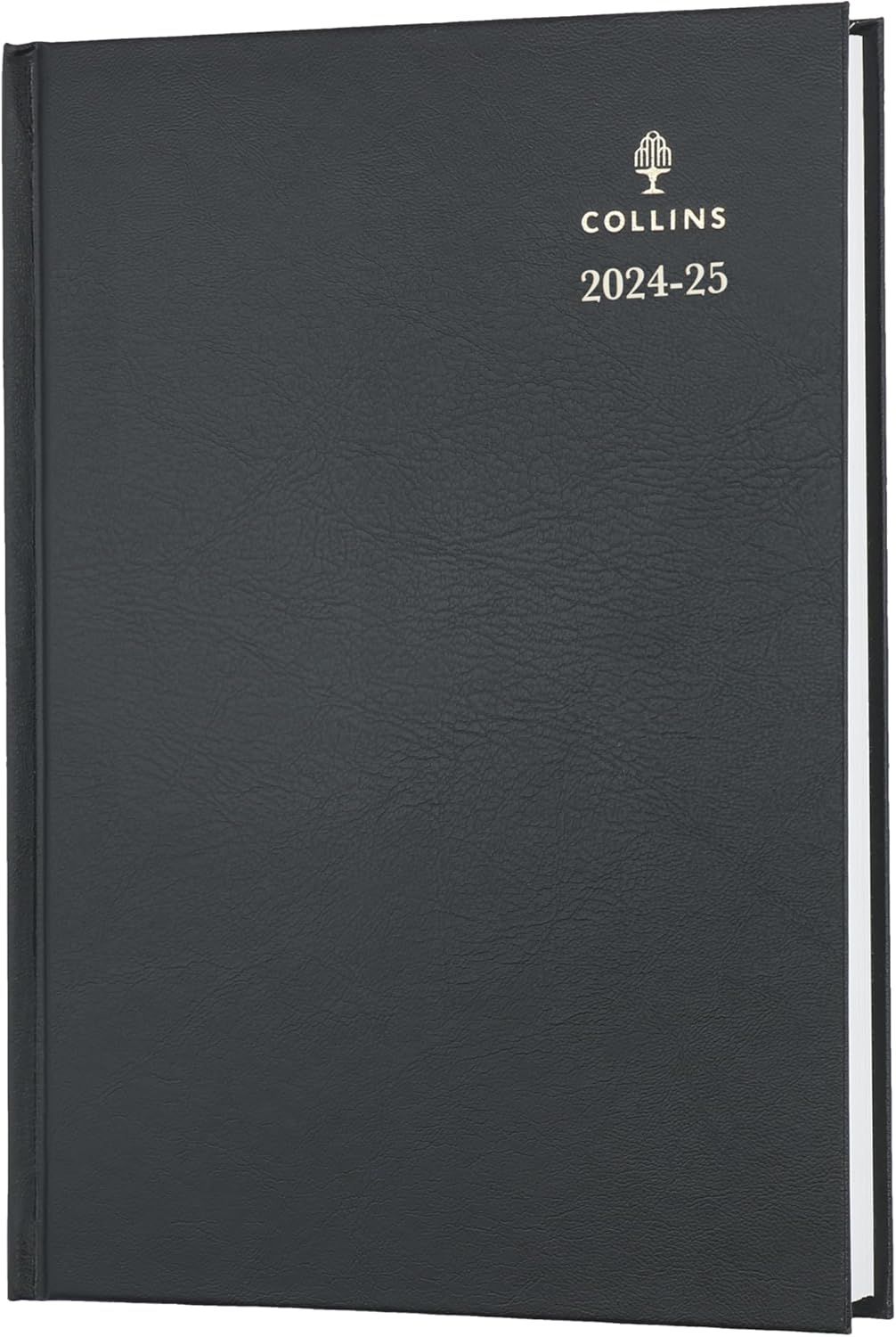 Collins - A5 Standard Desk Day To A Page Diary 2024-25 - Black