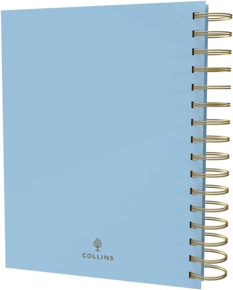 Collins - A5 Scandi Mid Year Day To Page Diary 2024-25 - Blue