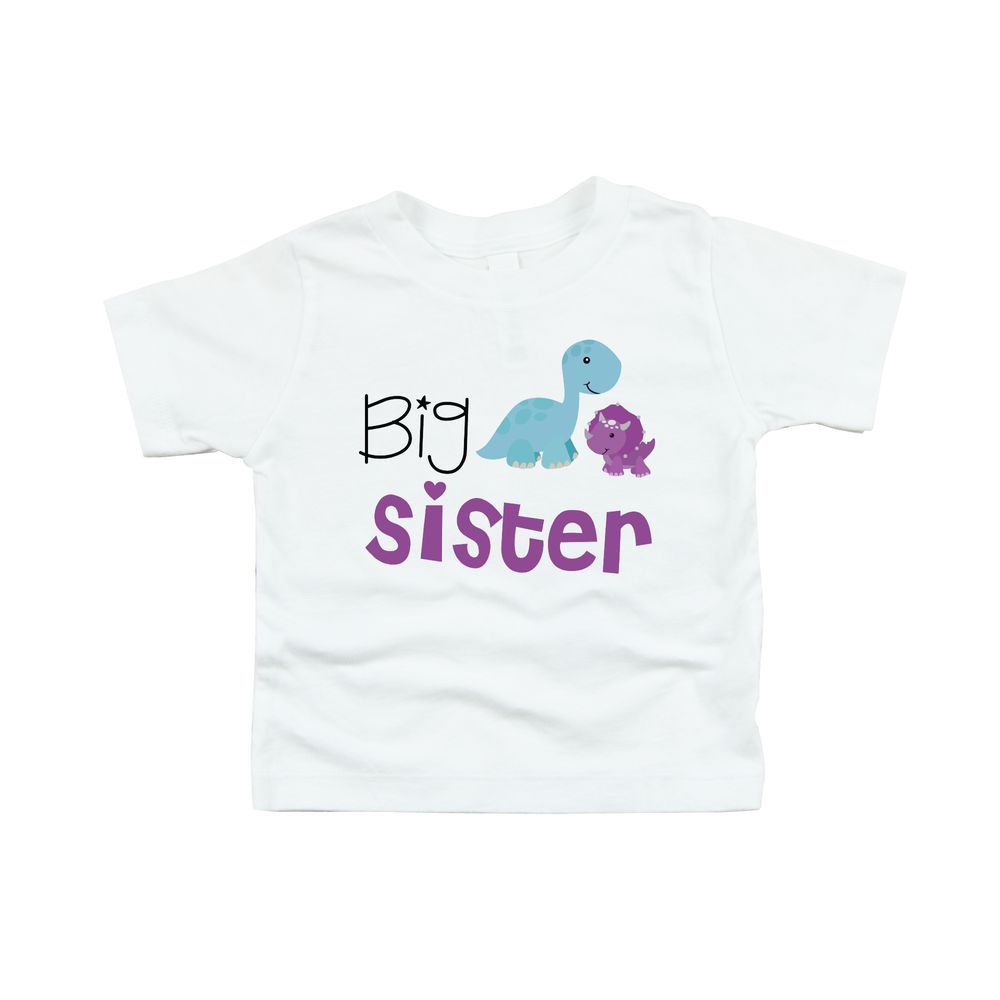 Matching Family Outfits - Big Sister Kids T-Shirt - White