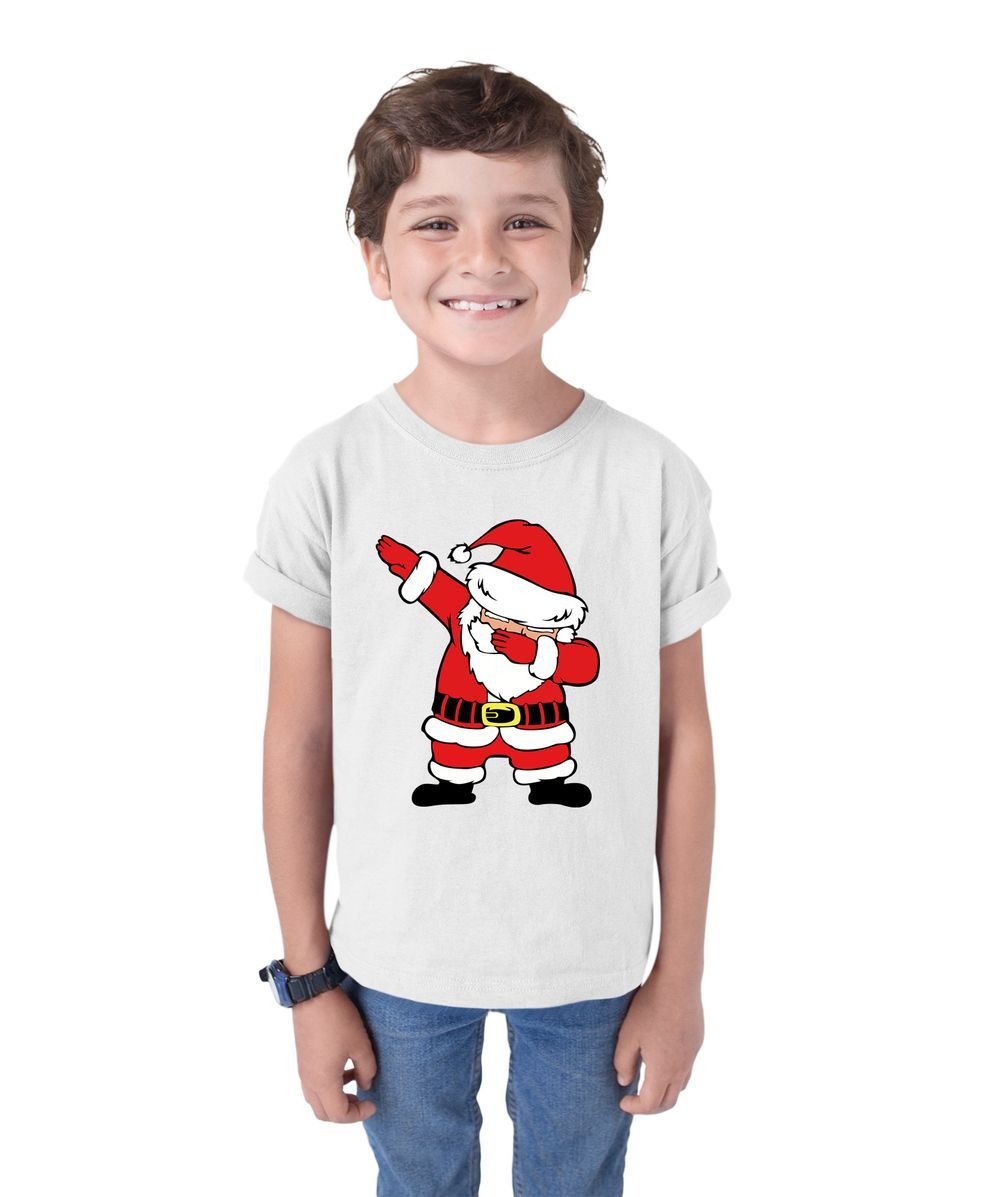 Matching Family Outfits - Santa Kids T-Shirt - White