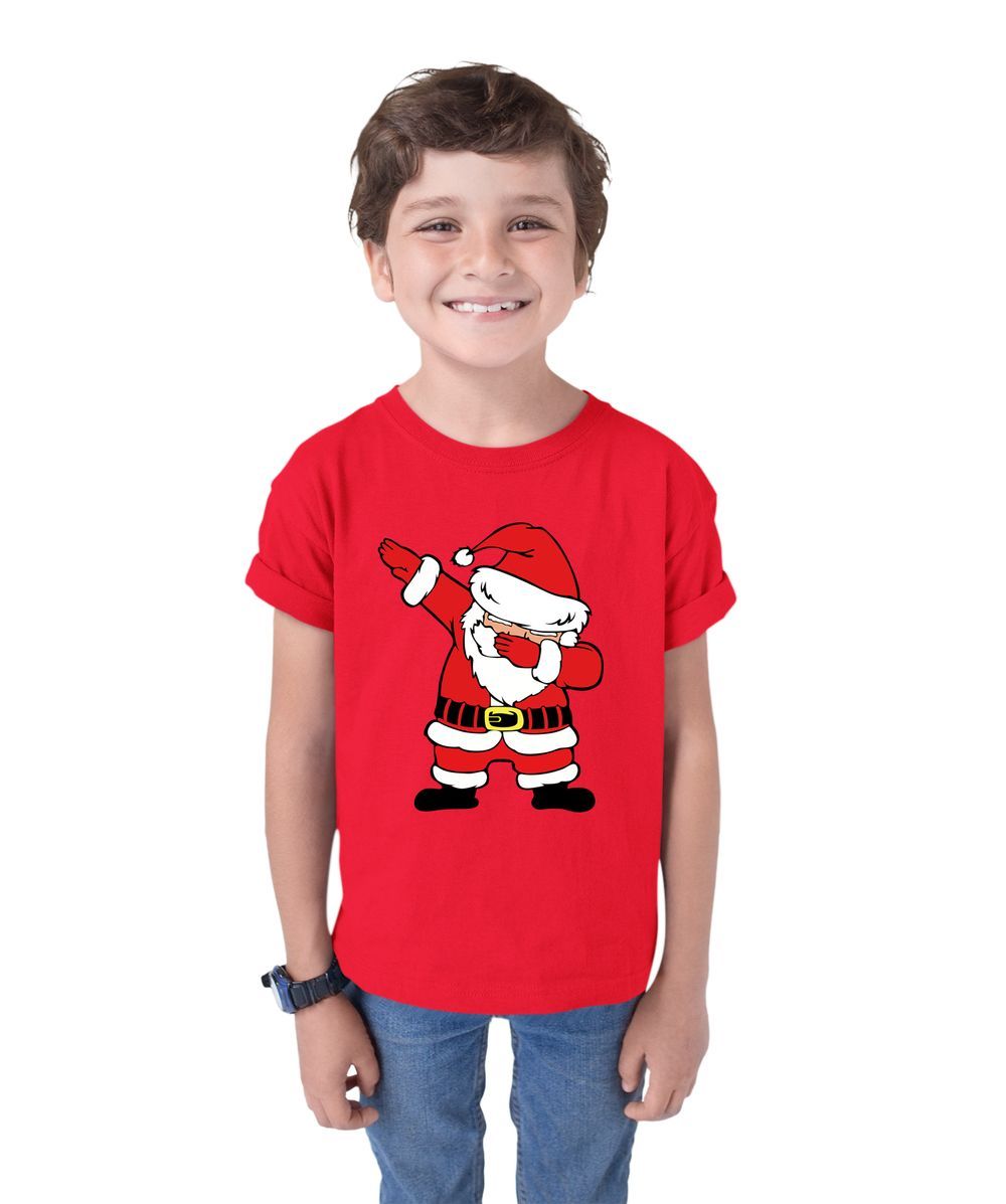 Matching Family Outfits - Santa Kids T-Shirt - Red