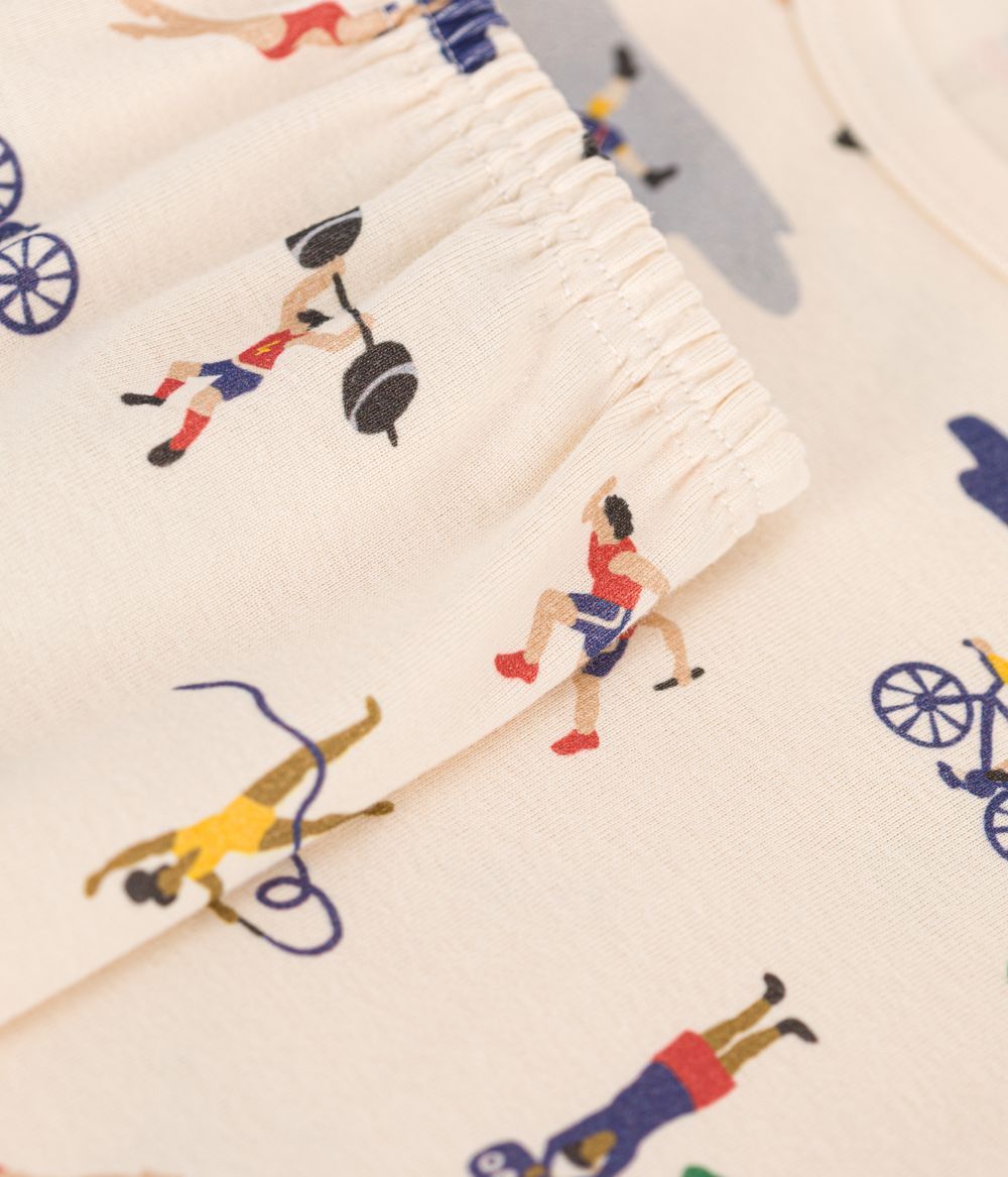 Petit Bateau - Children's Multi-Sports Print Short Cotton Pyjamas