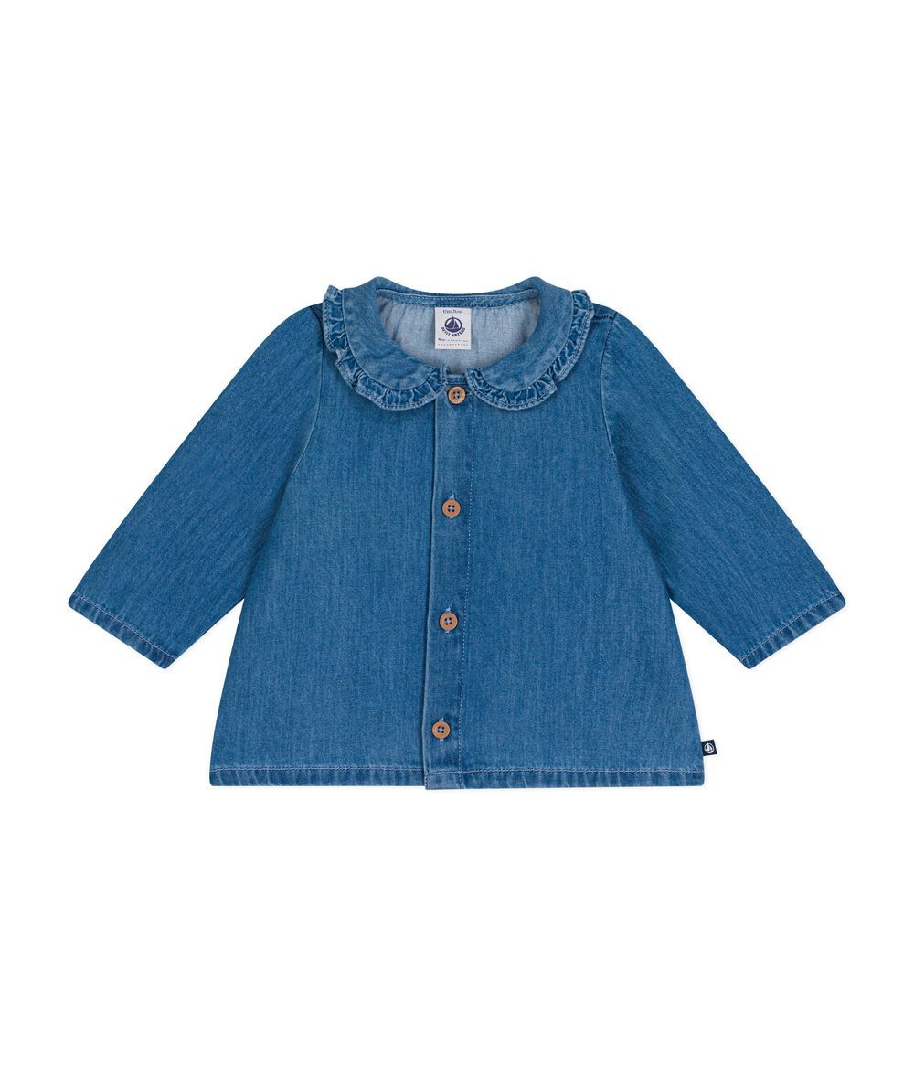 Petit Bateau - Babies' Denim Blouse - Clair Blue