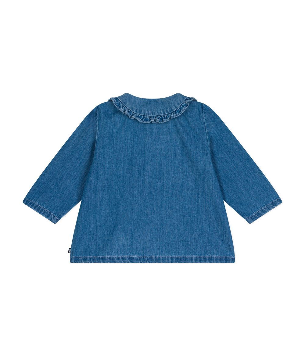 Petit Bateau - Babies' Denim Blouse - Clair Blue