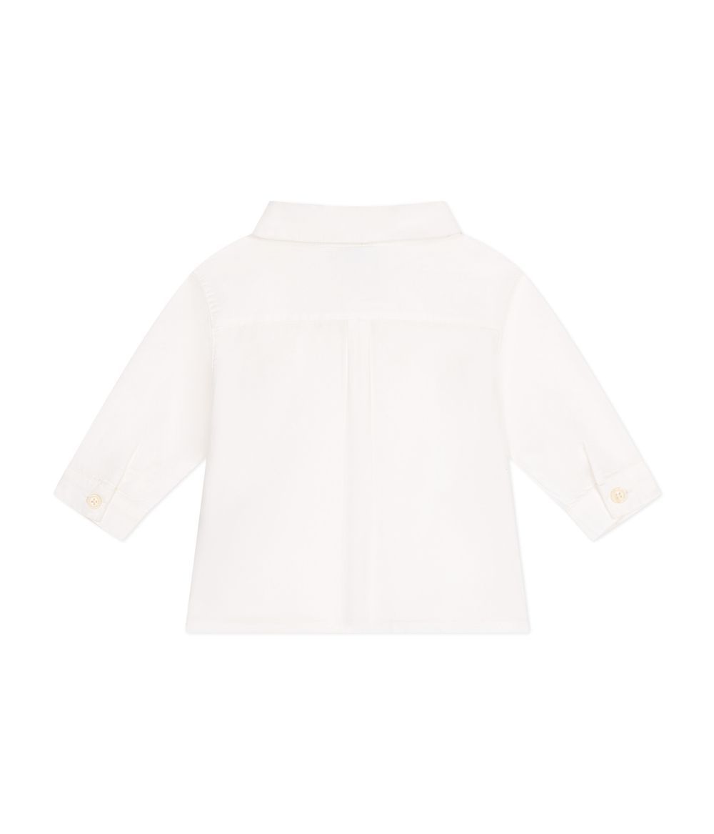 Petit Bateau - Babies' Poplin Shirt - Ecume White