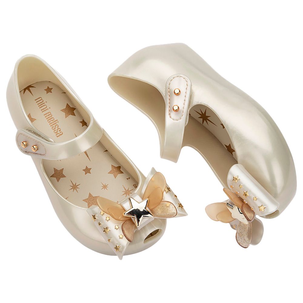 Mini Melissa - Ultragirl Star Bellies - White Metallic