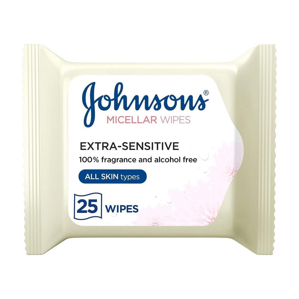 Johnson & Johnson - Extra Sensitive Micellar Wet Wipes - 25 Pcs