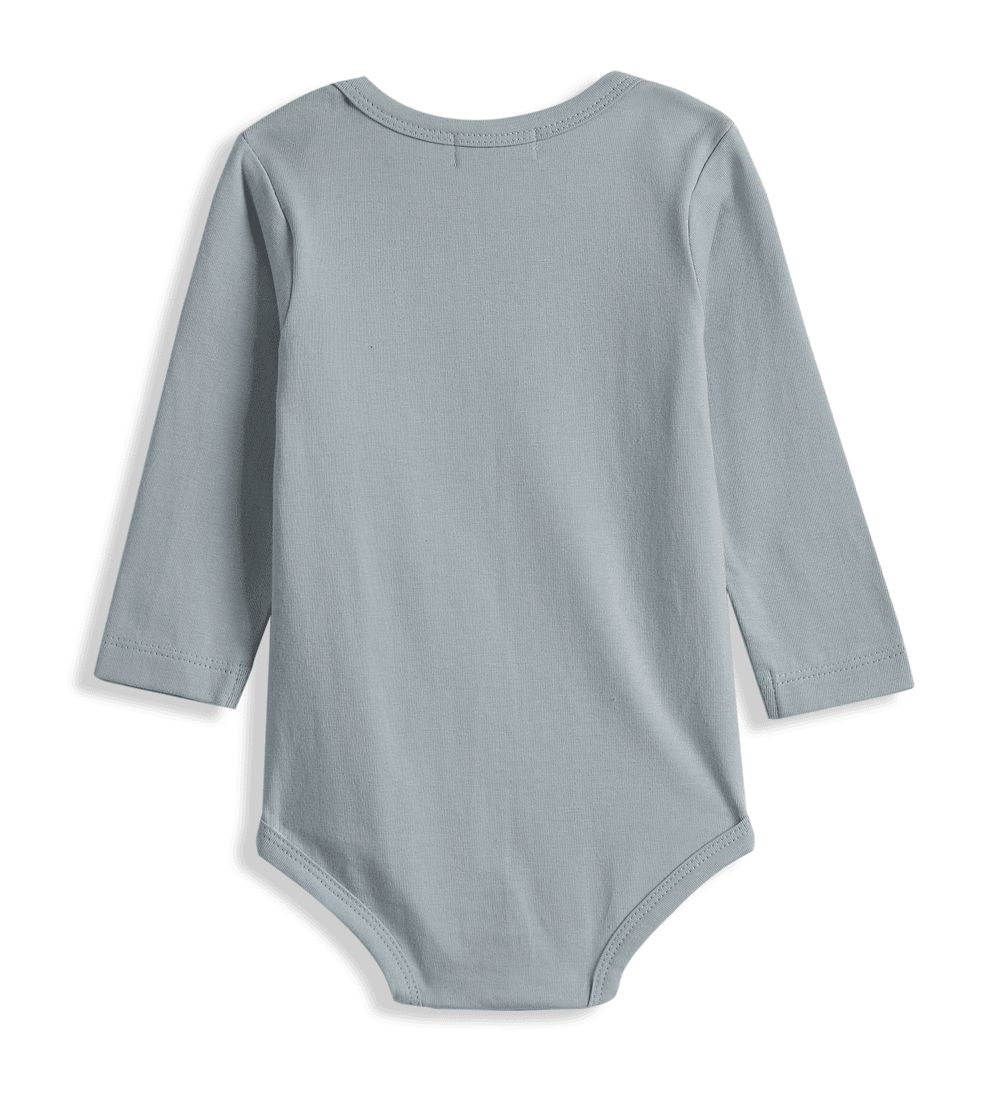 Dirkje - 3pc-Set Baby Body Suit - Light Blue/Brown