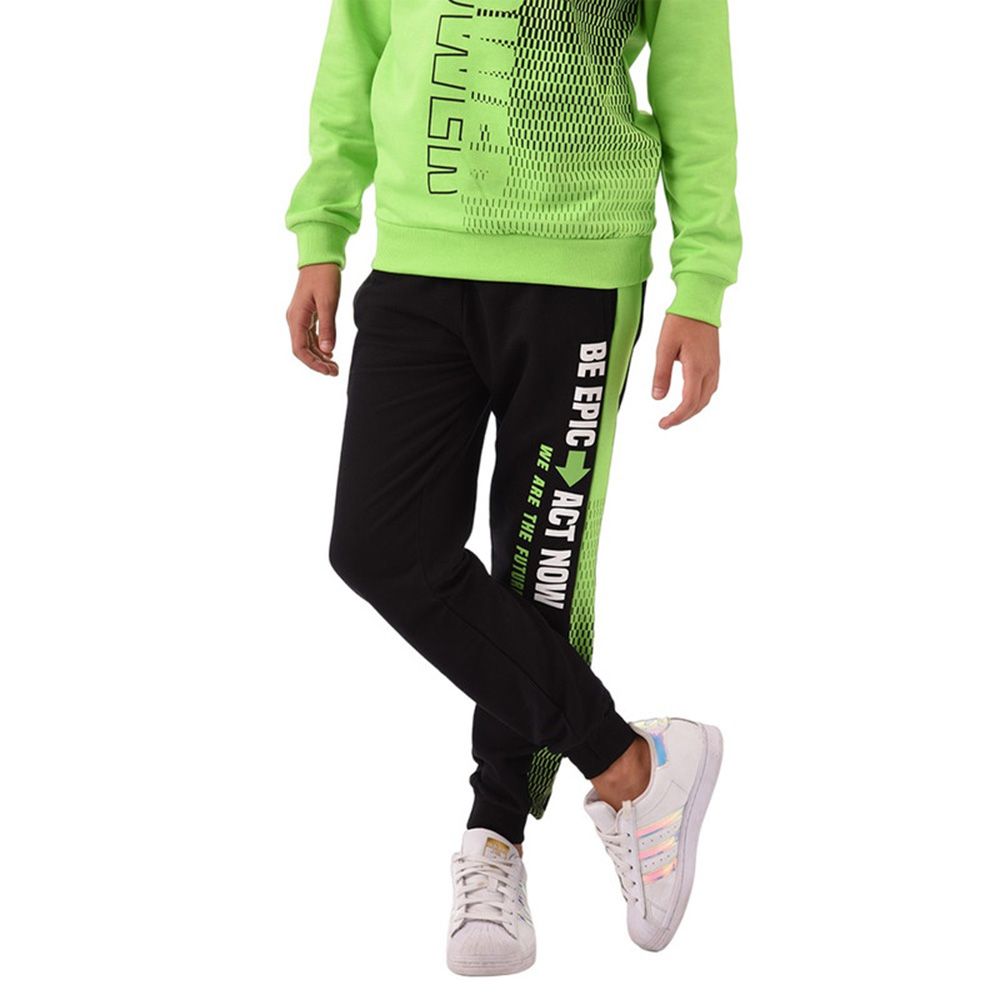 Urbasy - 2pc-Set - Full Sleeves Sweatshirt With Joggers - Green