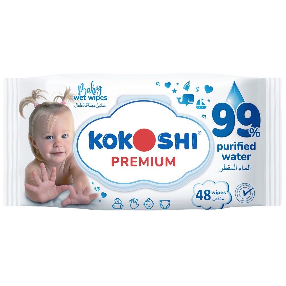 Kokoshi - Premium Baby Wet Wipes - 48 Pcs