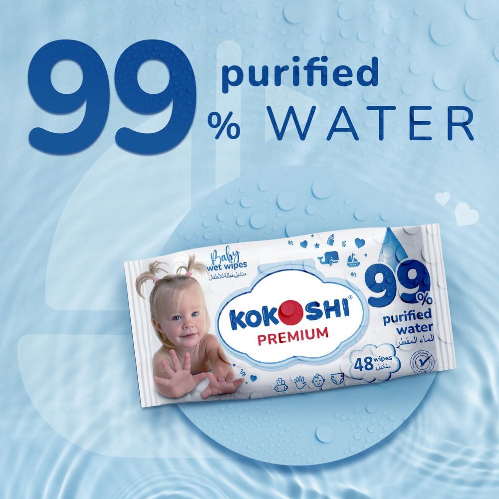 Kokoshi - Premium Baby Wet Wipes - 48 Pcs