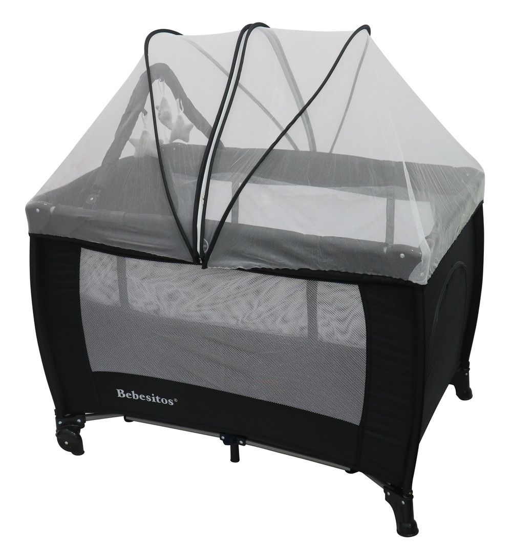 Bebesitos - SleepGrow Nursery Center Bassinet And Playard - Black