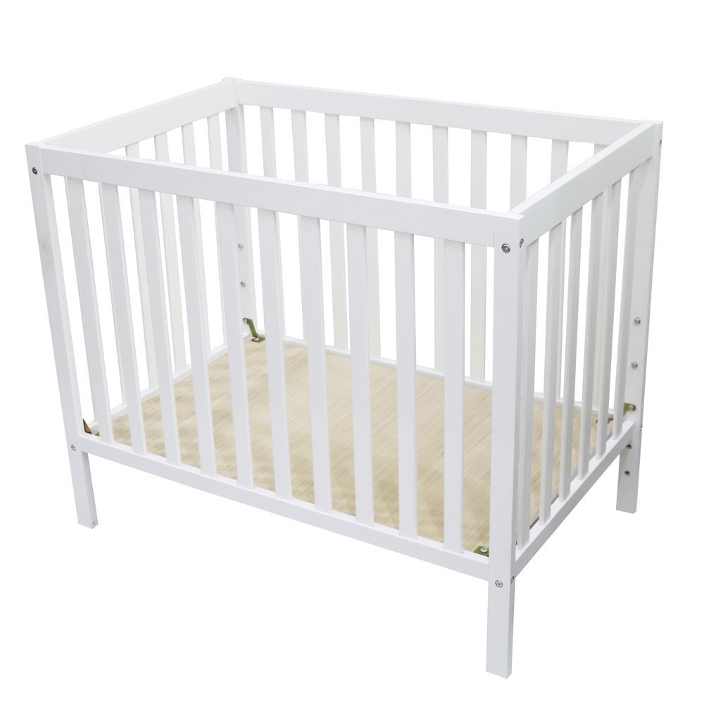 Bebesitos - ClassiComfort Wooden Baby Crib - White