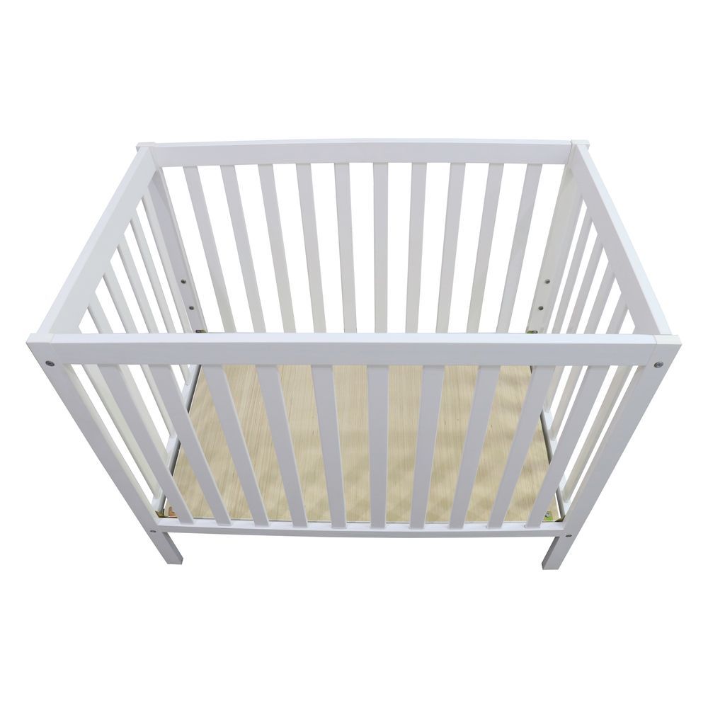 Bebesitos - ClassiComfort Wooden Baby Crib - White