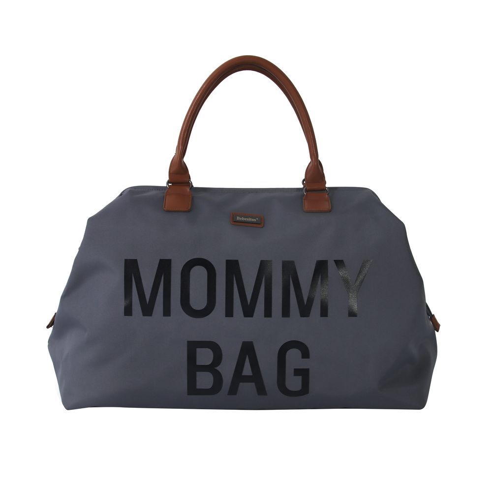 Bebesitos - Fashionable Mommy Diaper Bag - Large - Grey