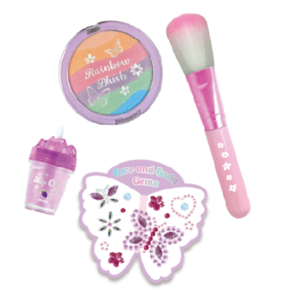 Hot Focus - Tie Dye Butterfly Blush And Brush Beauty Kit