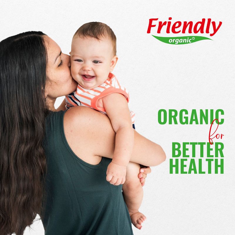 Friendly Organic - Perfume-Free Baby Shampoo & Body Wash 400ml -  Clear