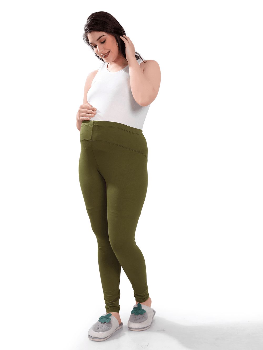 Tummy - Maternity Activewear Leggings - Green