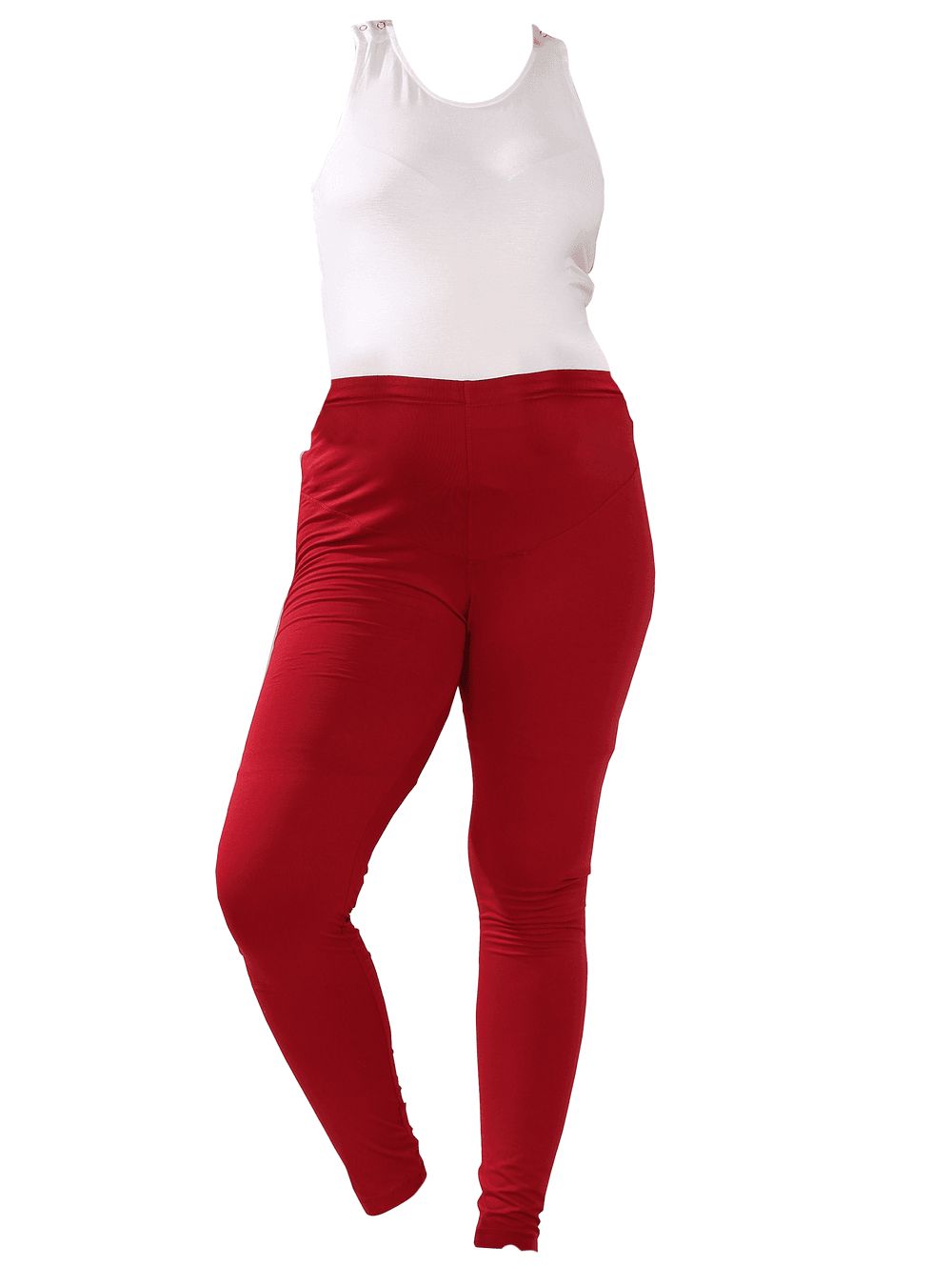 Tummy - Maternity Activewear Leggings - Red