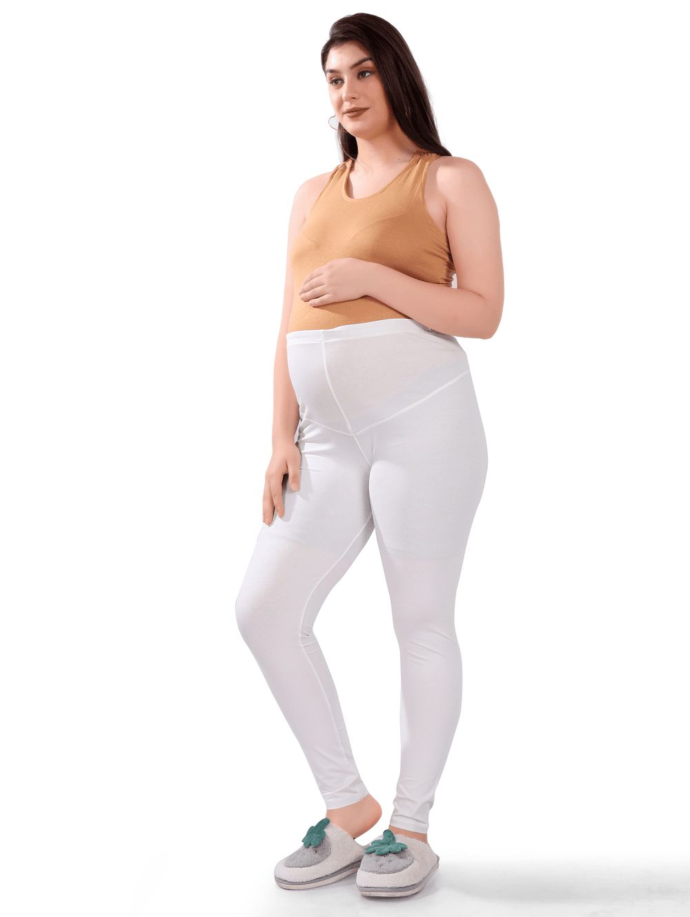 Tummy - Maternity Activewear Leggings - White