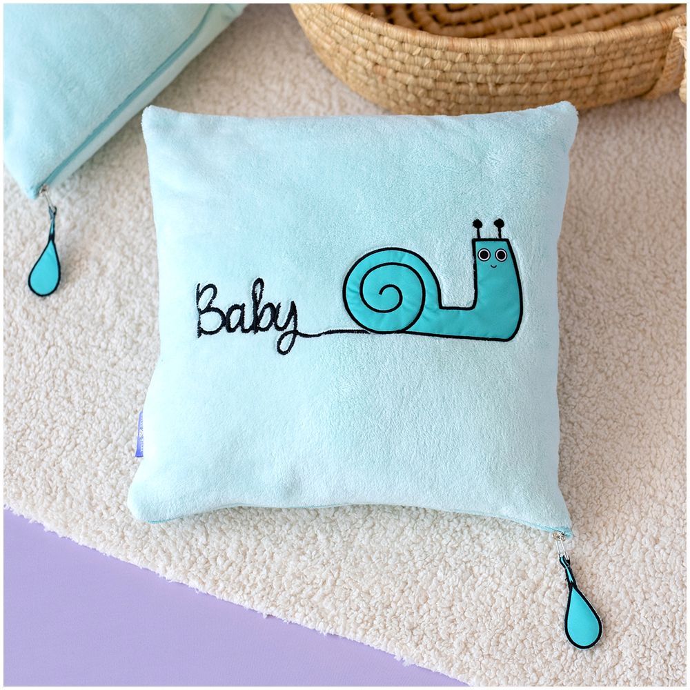 Milk&Moo - Sangaloz Baby Pillow - Light Blue