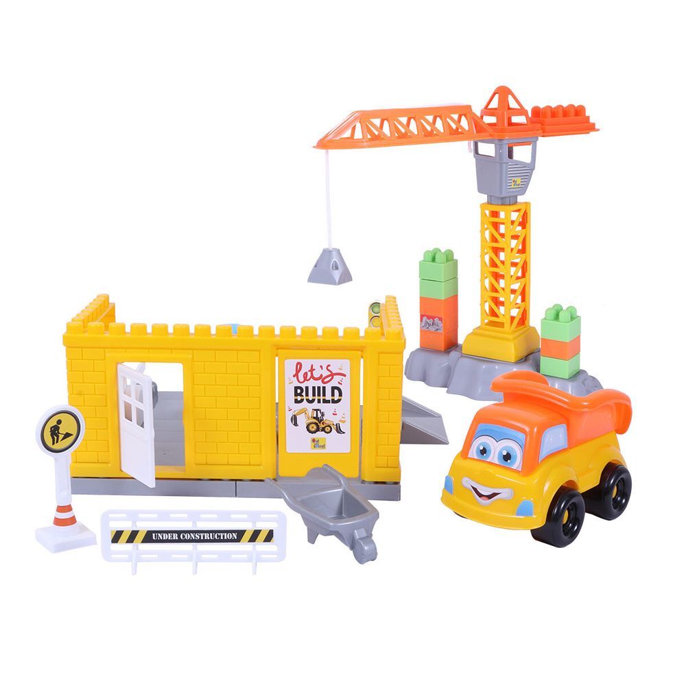 Ogi Mogi - Construction Blocks & Crane - 44pcs