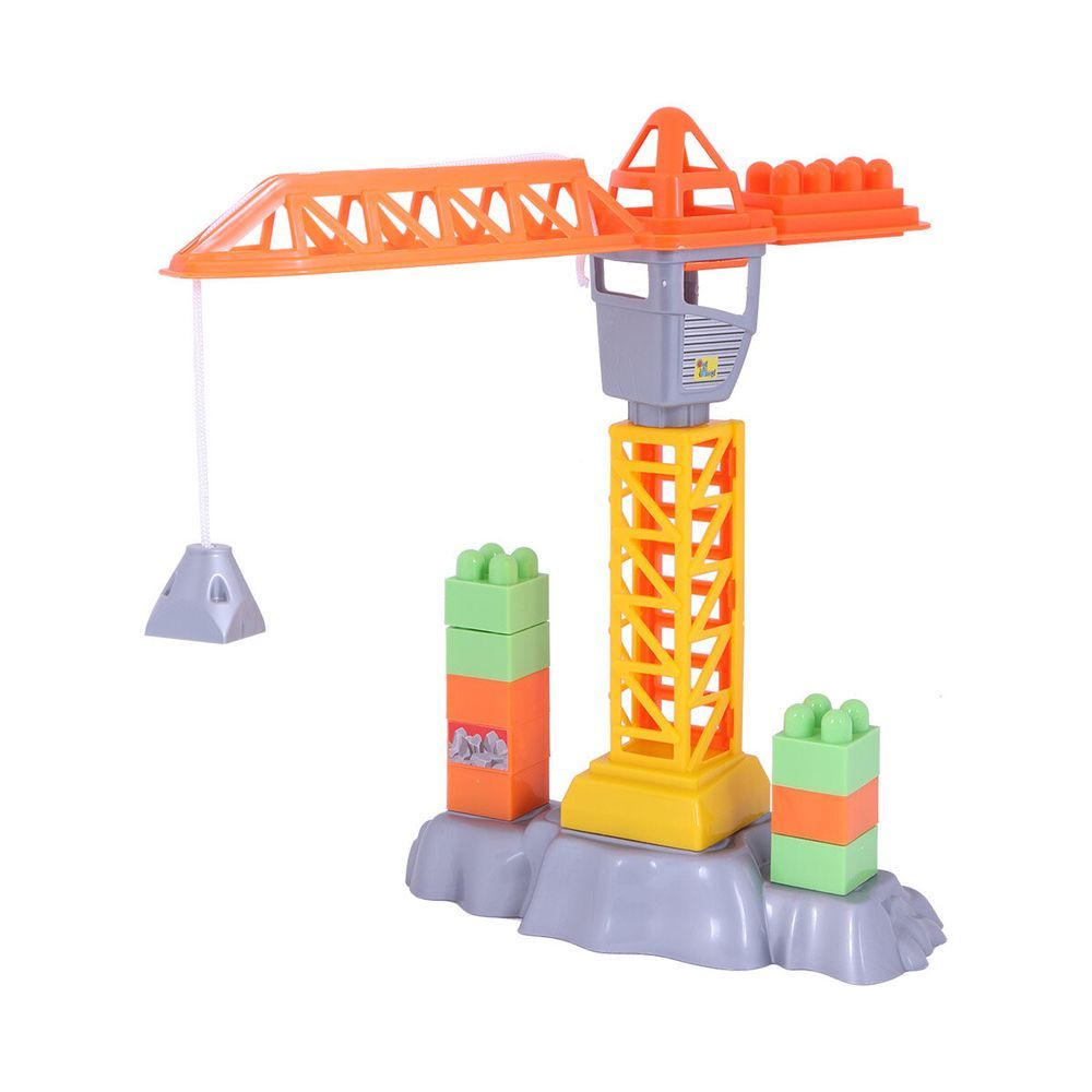 Ogi Mogi - Construction Blocks & Crane - 44pcs