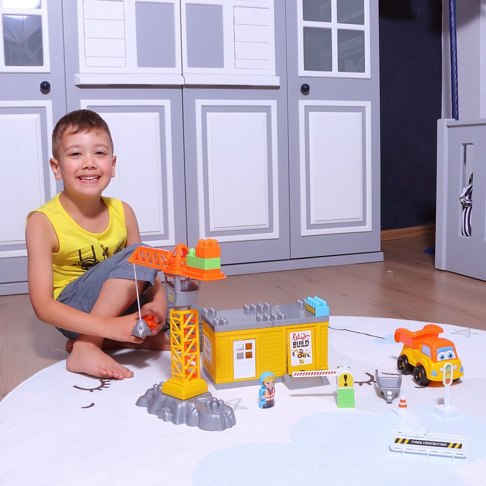 Ogi Mogi - Construction Blocks & Crane - 44pcs