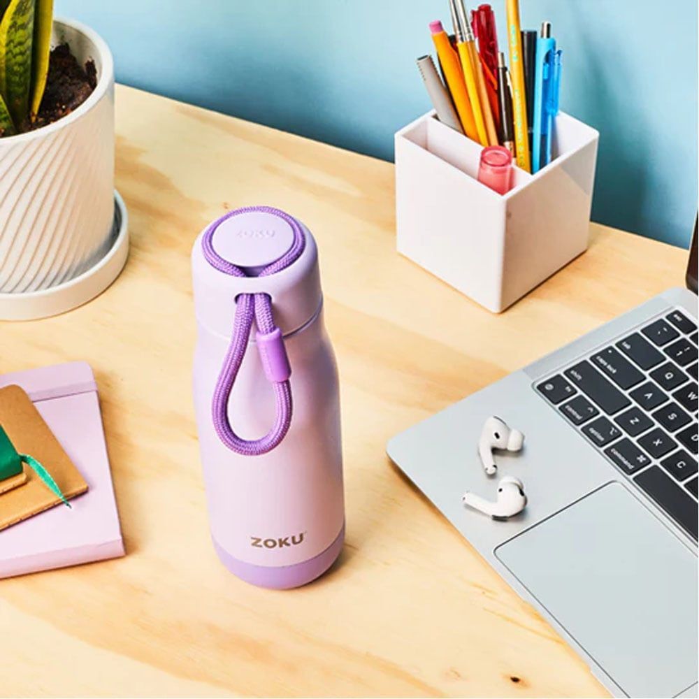 Zoku - Stainless Steel Vacuum Bottle - Lavender - 350 ml