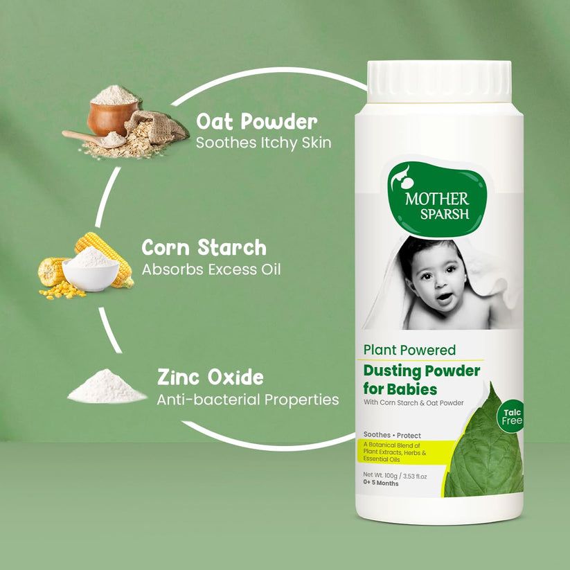 Mother Sparsh - Plant Powered Baby Dusting Powder - 200 g