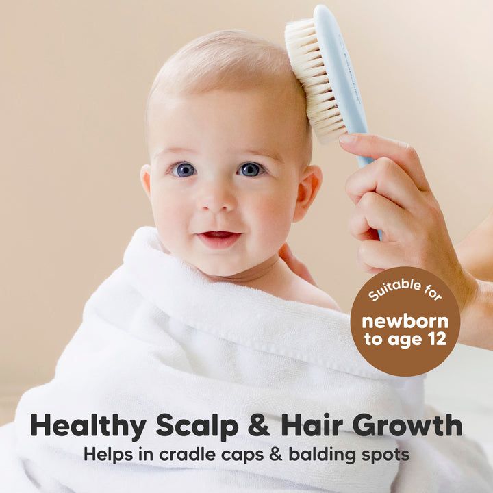 Keababies - Baby Hair Brush & Comb Set - Frost