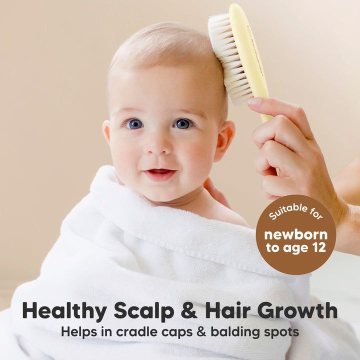 Keababies - Baby Hair Brush & Comb Set - Ivory