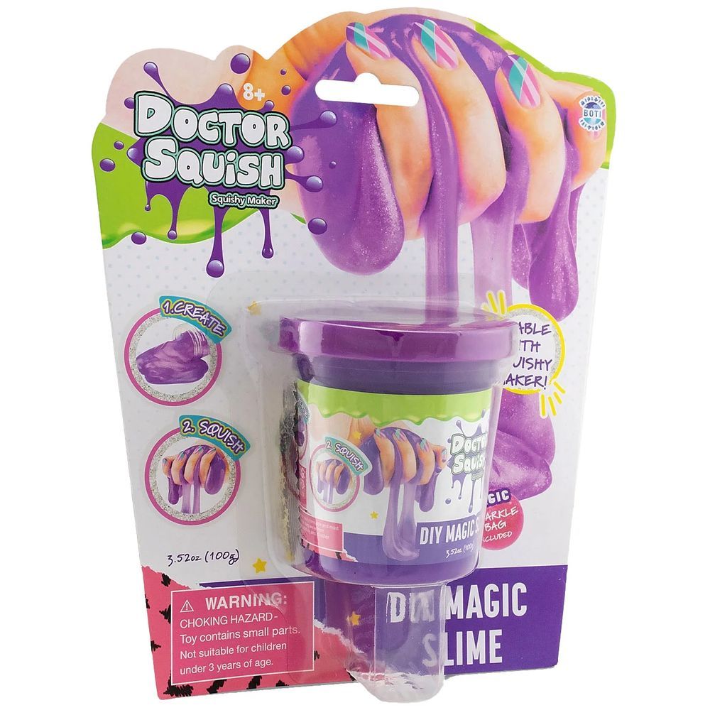 Doctor Squish - DIY Magic Slime Blister Pack - Purple - 100 gm