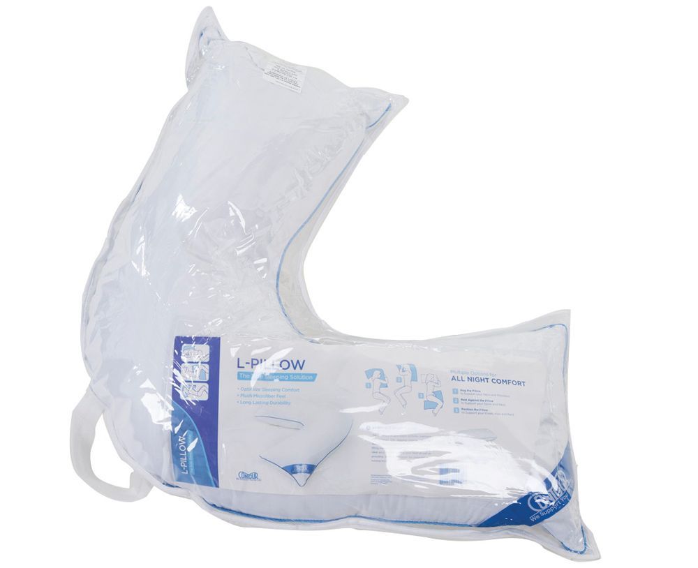 Contour - L Shaped Maternity Pillow - White