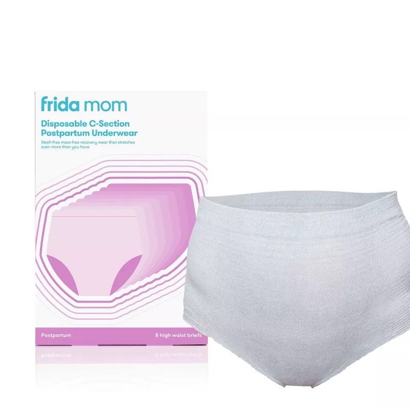 frida mom - High-Waist Disposable Postpartum Underwear - C Section - Pack of 8