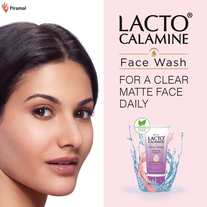 Lacto Calamine - Face Wash Kaolin Clay With Niacinamide And Vitamin E - 100ml