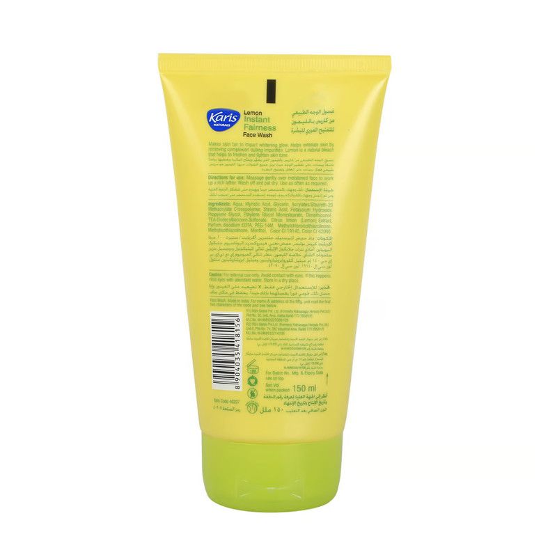 Karis Naturals - Instant Fairness Face Wash - Lemon - 150ml