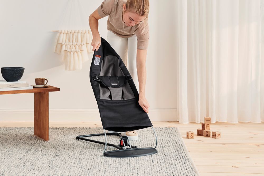 BabyBjorn - Soft Woven Balance Bouncer - Black/Dark Grey