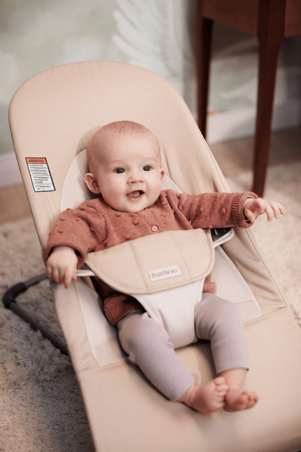 BabyBjorn - Soft Woven Balance Bouncer - Khaki/Beige