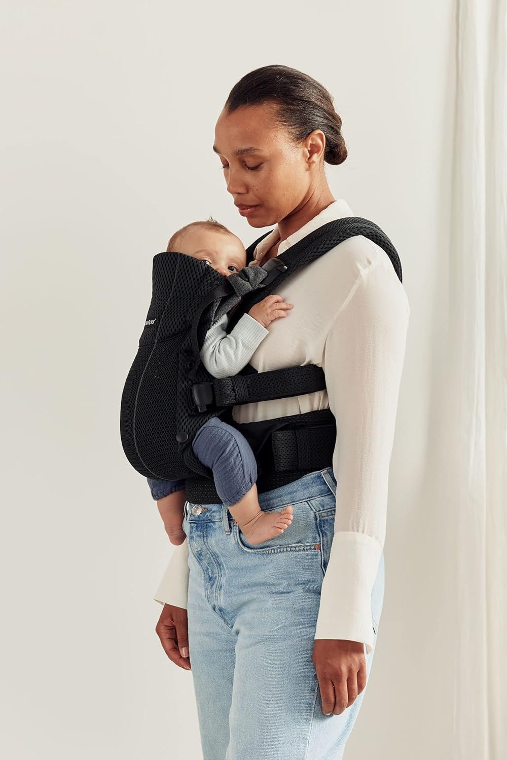 BabyBjorn - 3D Baby Mesh Carrier - Harmony - Black