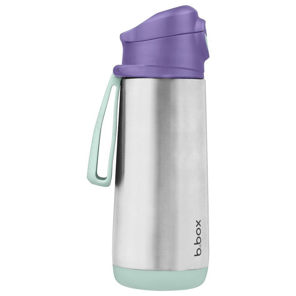 b.box - Stainless Steel Insulated Spout Bottle - Lilac Pop - 500 ml