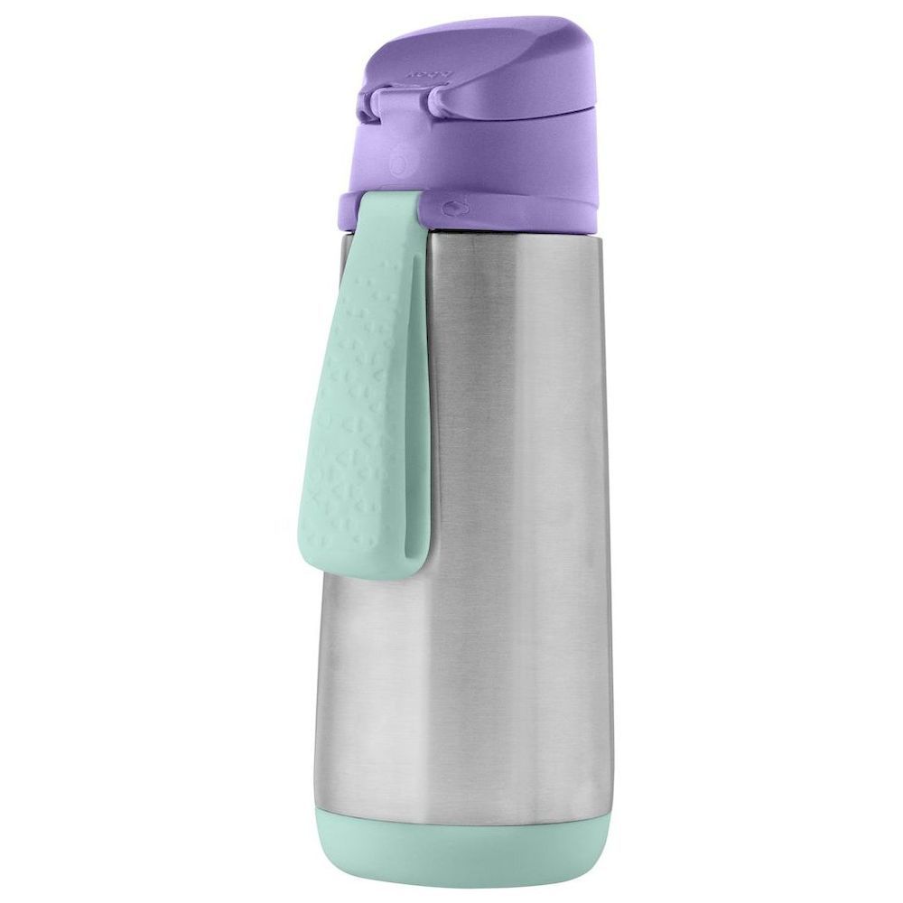 b.box - Stainless Steel Insulated Spout Bottle - Lilac Pop - 500 ml